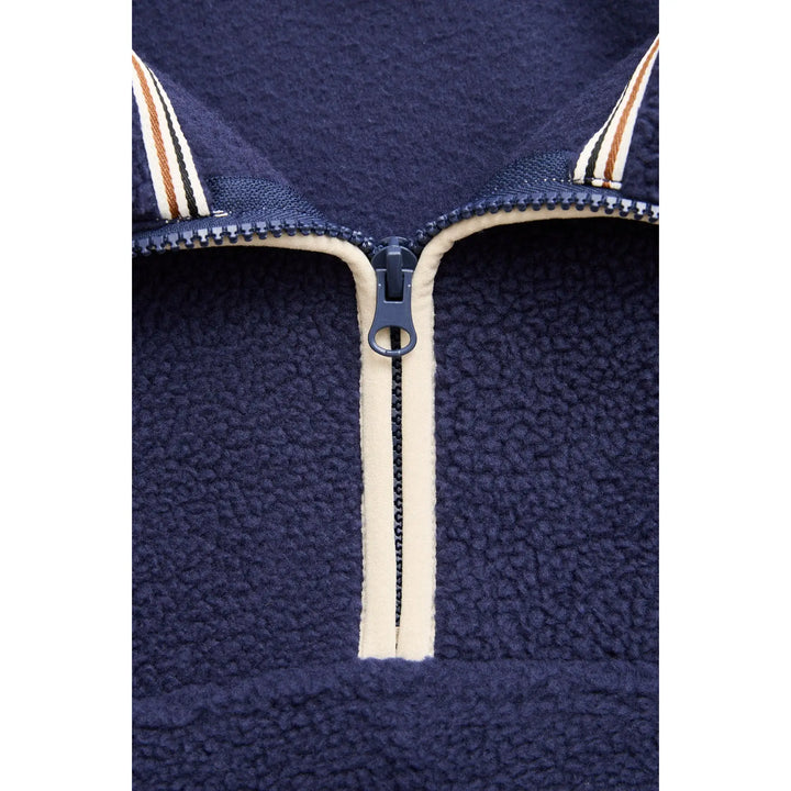 Rhythm Camp Half Zip Sherpa Pullover - Ocean
