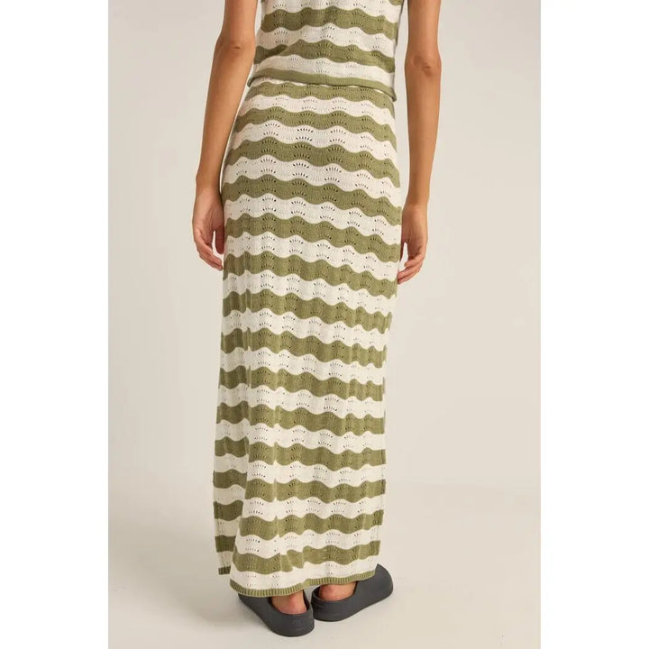 Rhythm Carmen Stripe Knit Maxi Skirt 