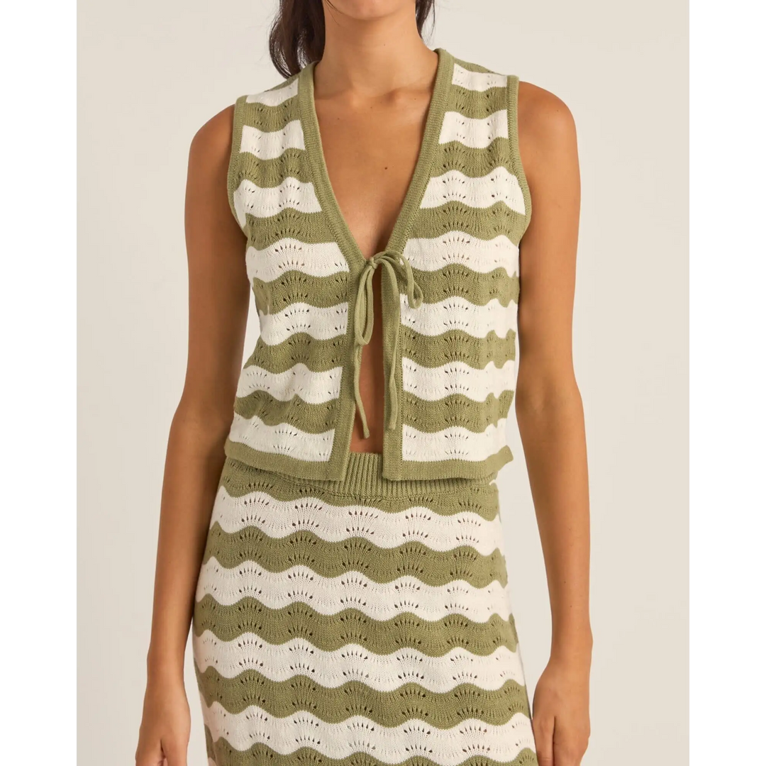 Rhythm Carmen Stripe Knit Vest 