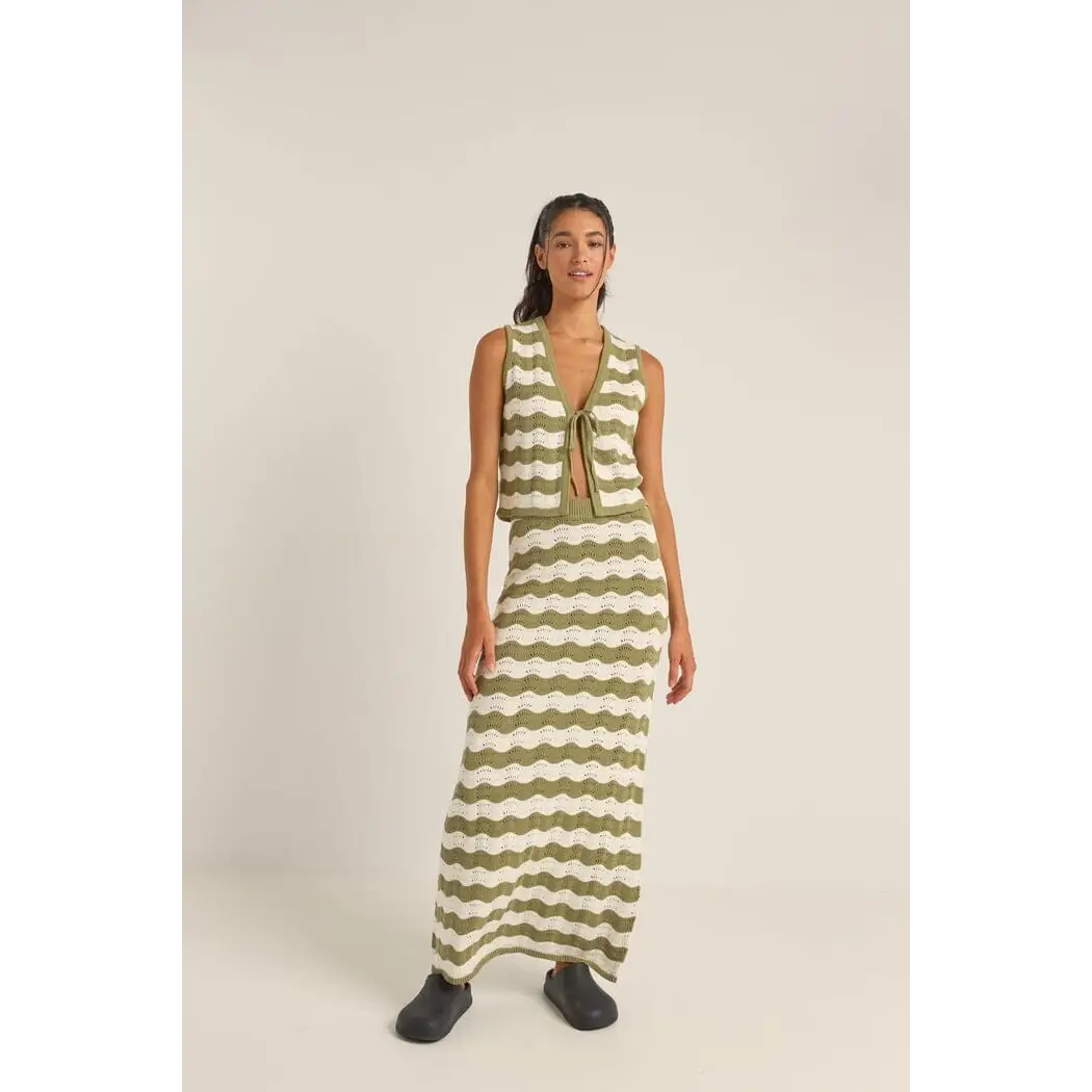 Rhythm Carmen Stripe Knit Vest 