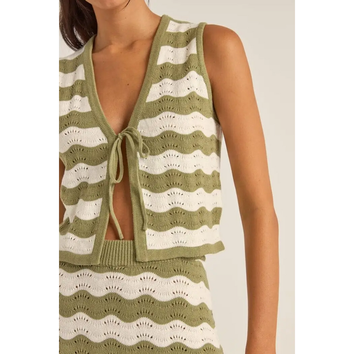 Rhythm Carmen Stripe Knit Vest 
