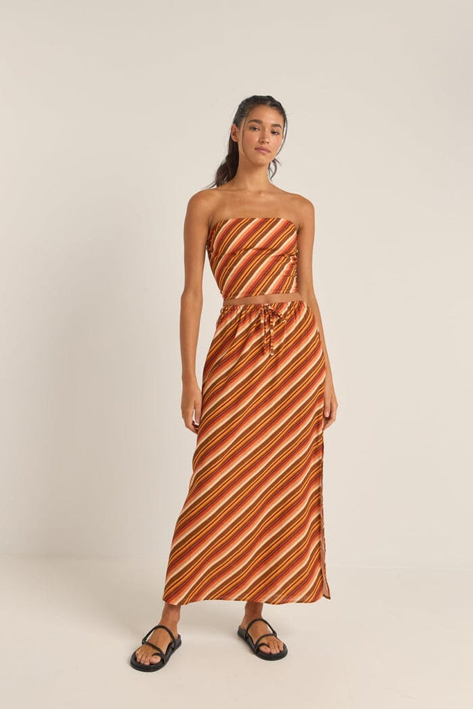 Rhythm Chica Stripe Maxi Skirt 