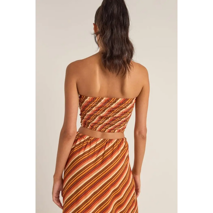 Rhythm Chica Stripe Strapless Top 