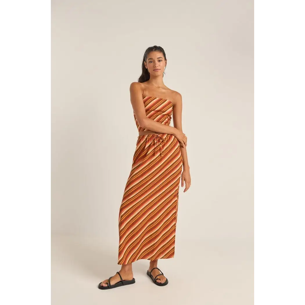 Rhythm Chica Stripe Strapless Top 