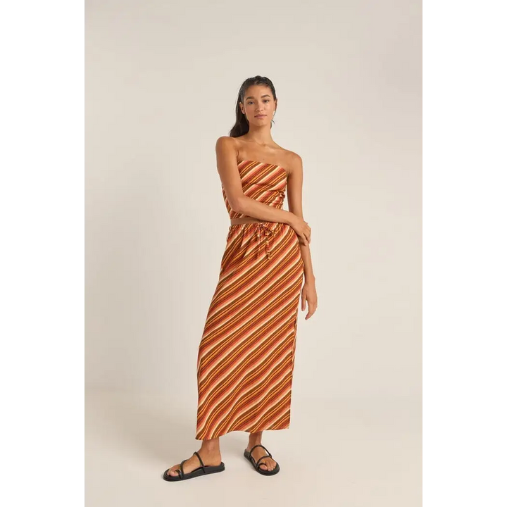 Rhythm Chica Stripe Strapless Top 