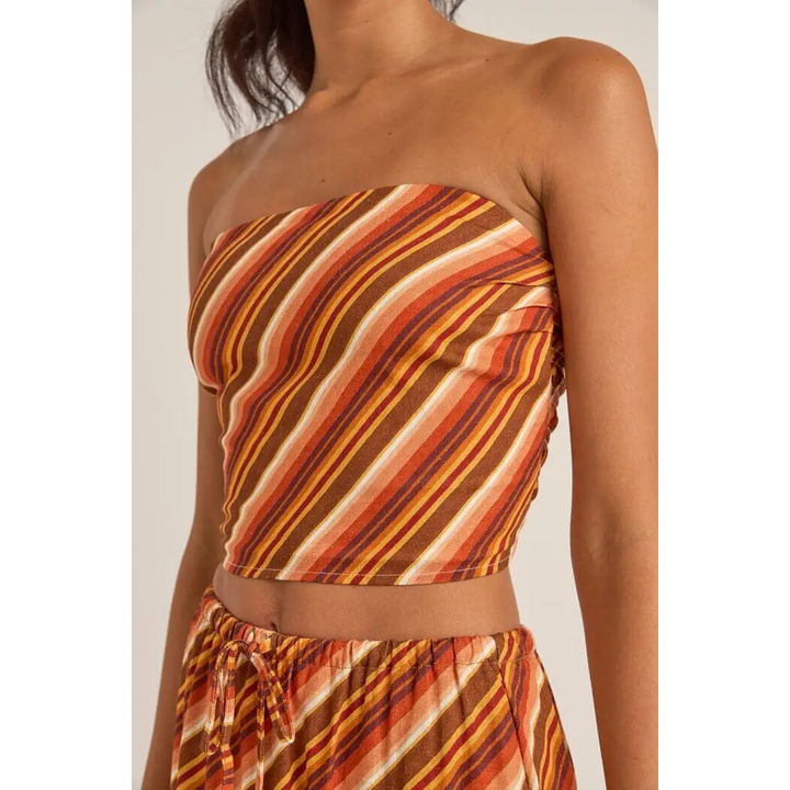Rhythm Chica Stripe Strapless Top 
