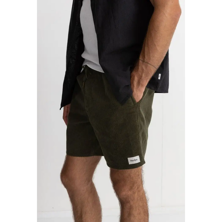 Rhythm Classic Cord Jam Shorts Olive 36 