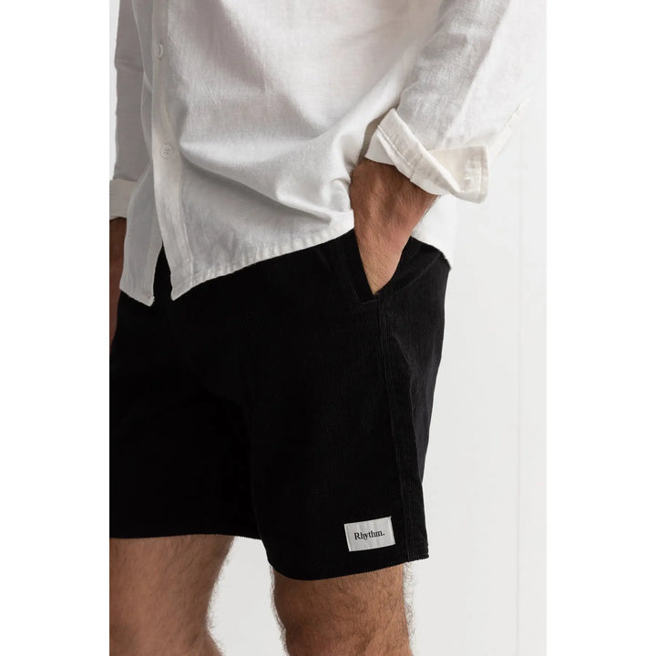 Rhythm Classic Cord Jam Shorts - Vintage Black / 30
