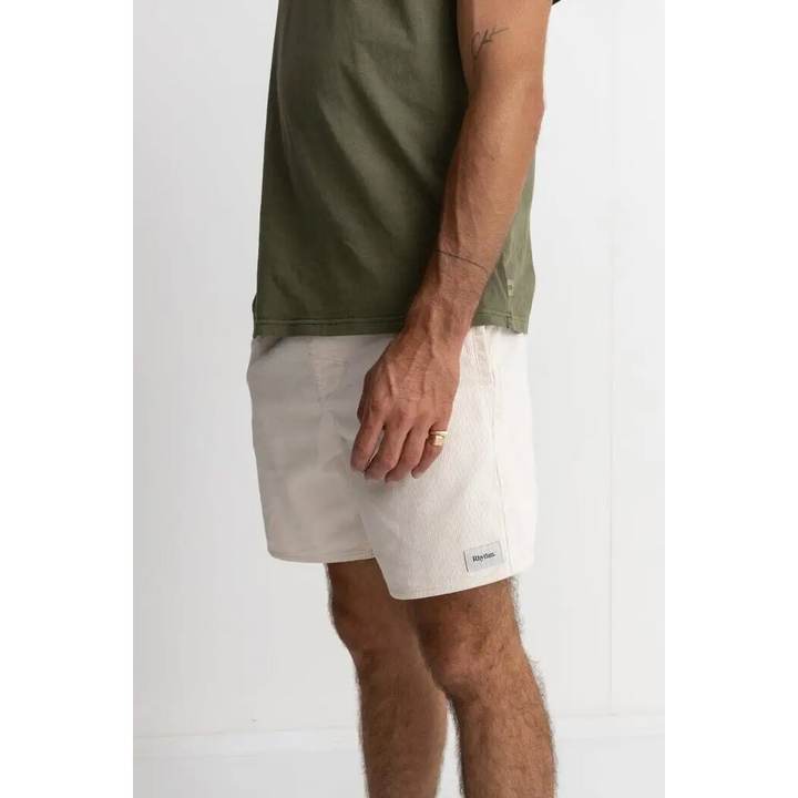 Rhythm Classic Cord Jam Shorts Vintage White 34 
