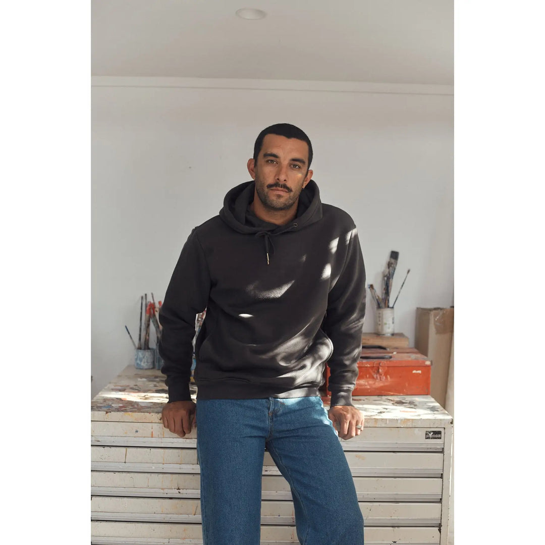 Rhythm Classic Fleece Hood - Vintage Black
