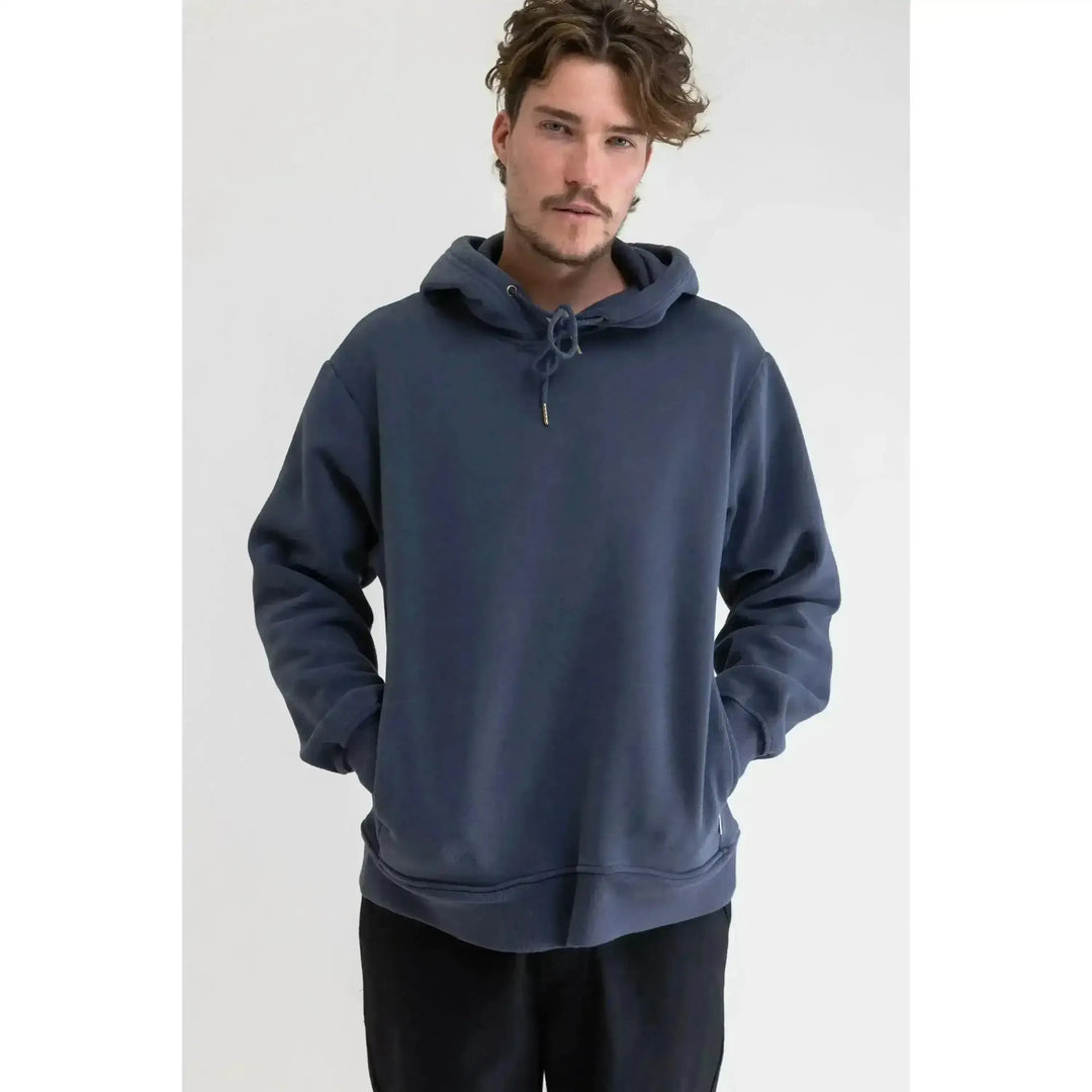 Rhythm Classic Fleece Hood Worn Navy S 