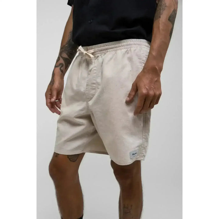 Rhythm Classic Linen Jam Shorts Sand 32 