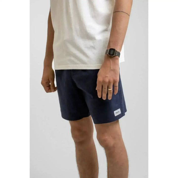 Rhythm Classic Linen Jam Shorts Worn Navy 34 