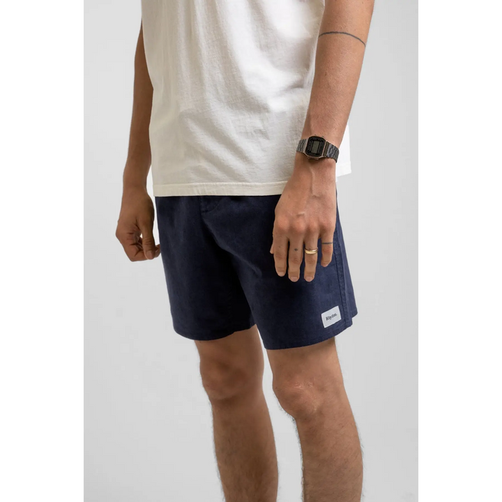 Rhythm Classic Linen Jam Shorts Worn Navy 34 