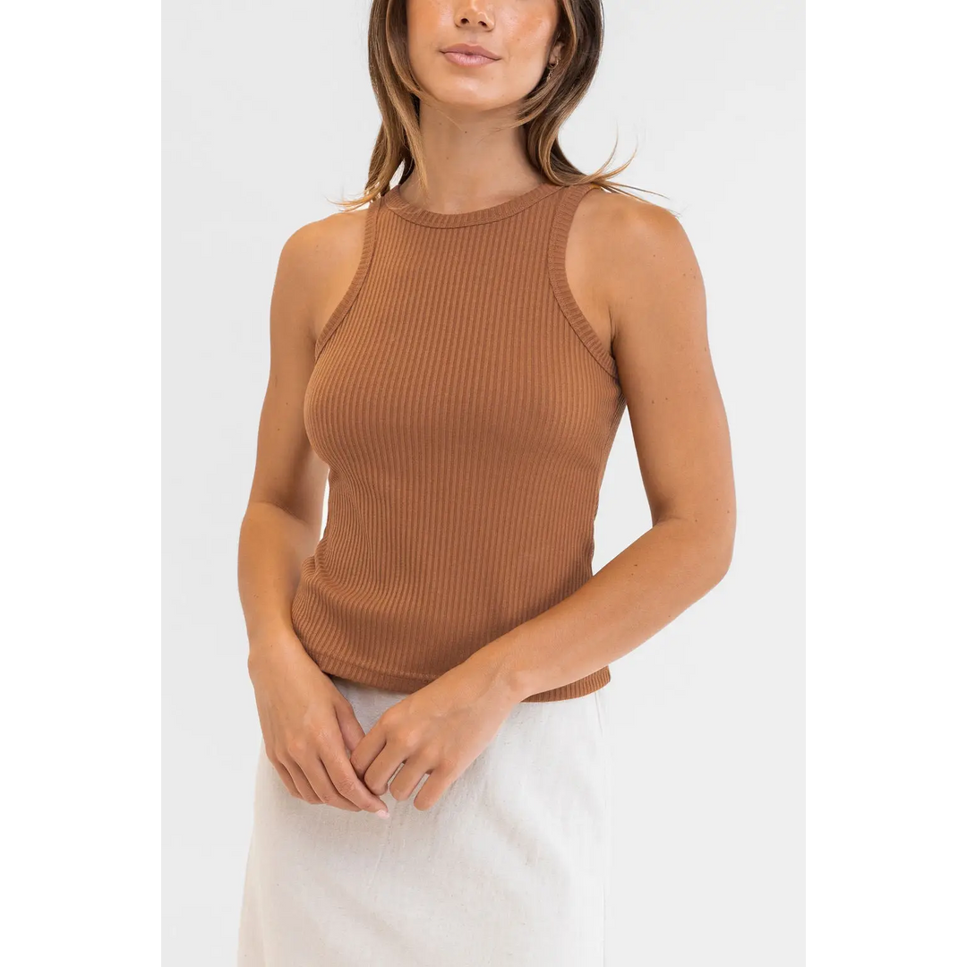 Rhythm Classic Tank Top Caramel 8 