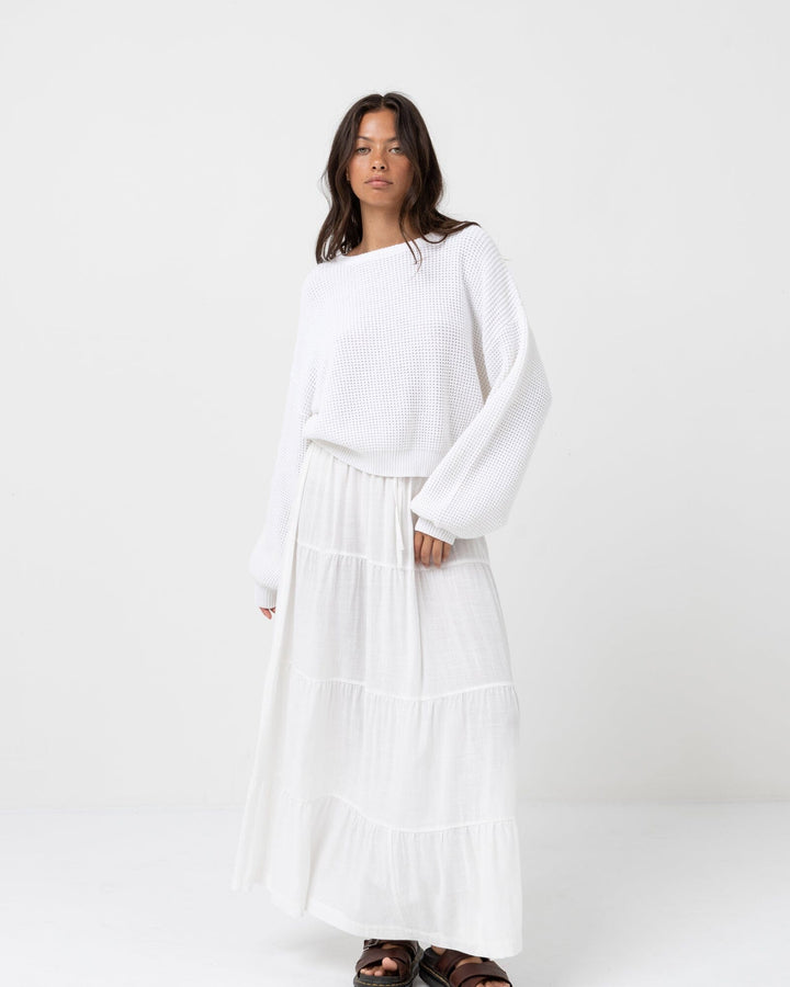 Rhythm Classic Tiered Maxi Skirt 