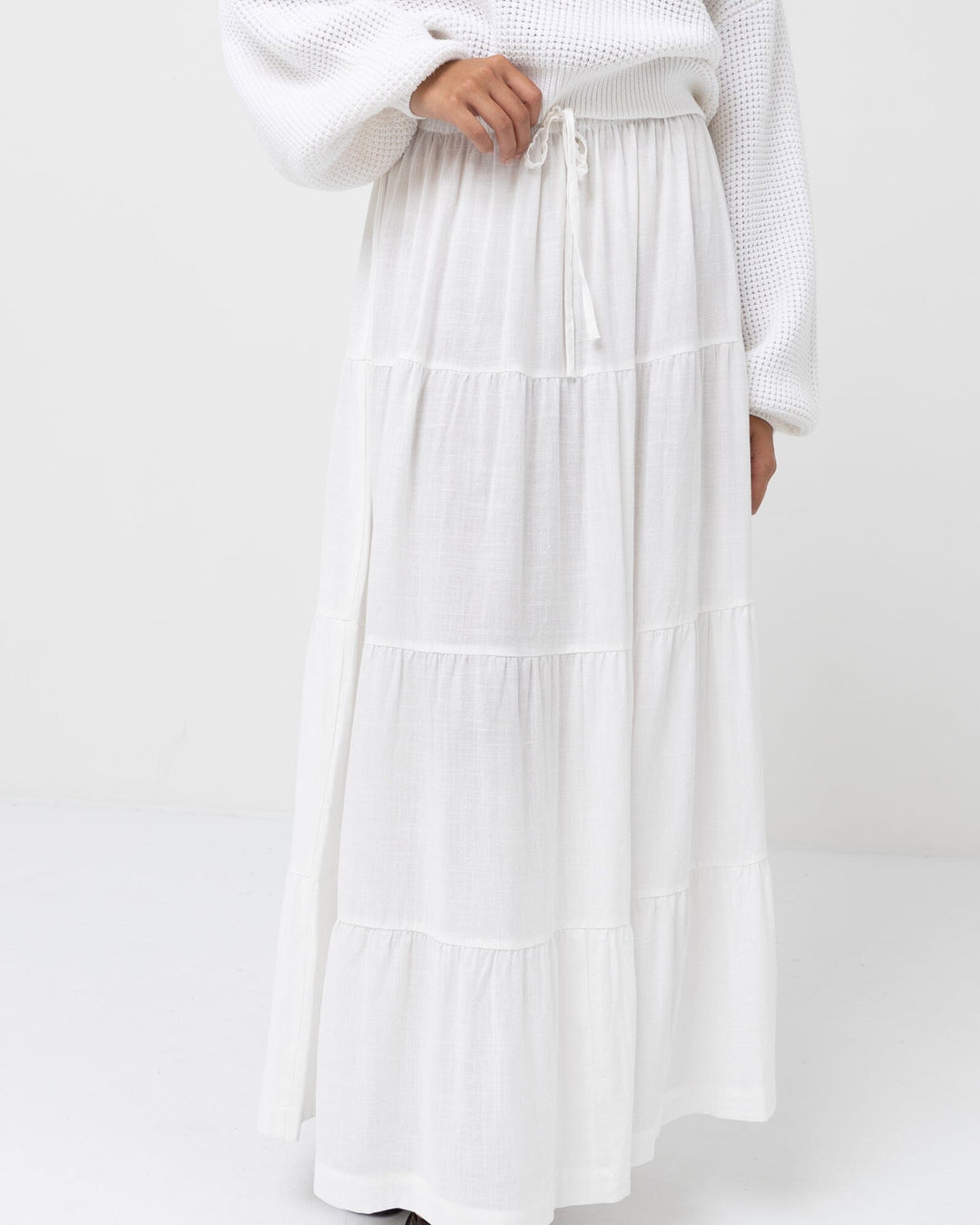Rhythm Classic Tiered Maxi Skirt 