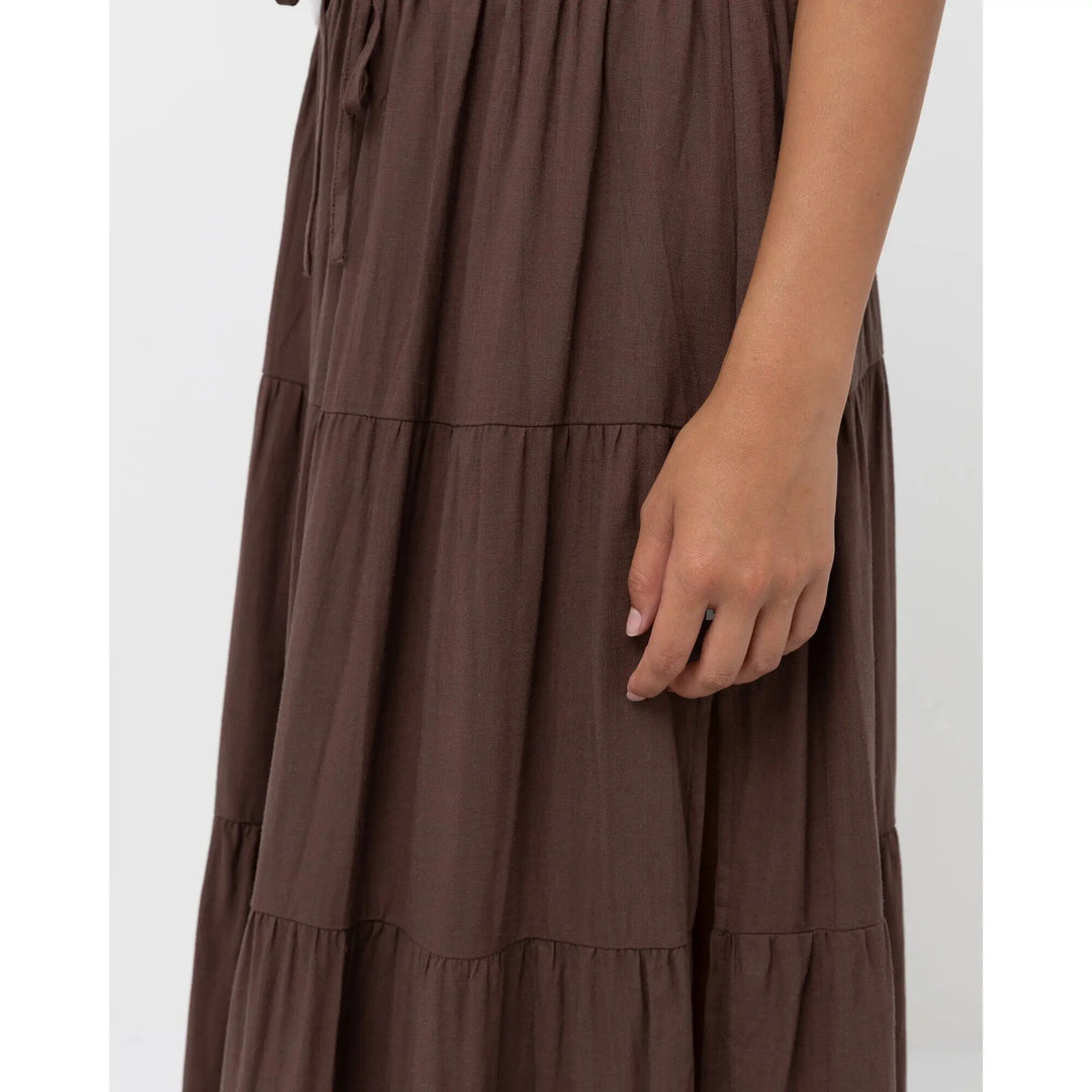 Rhythm Classic Tiered Maxi Skirt 