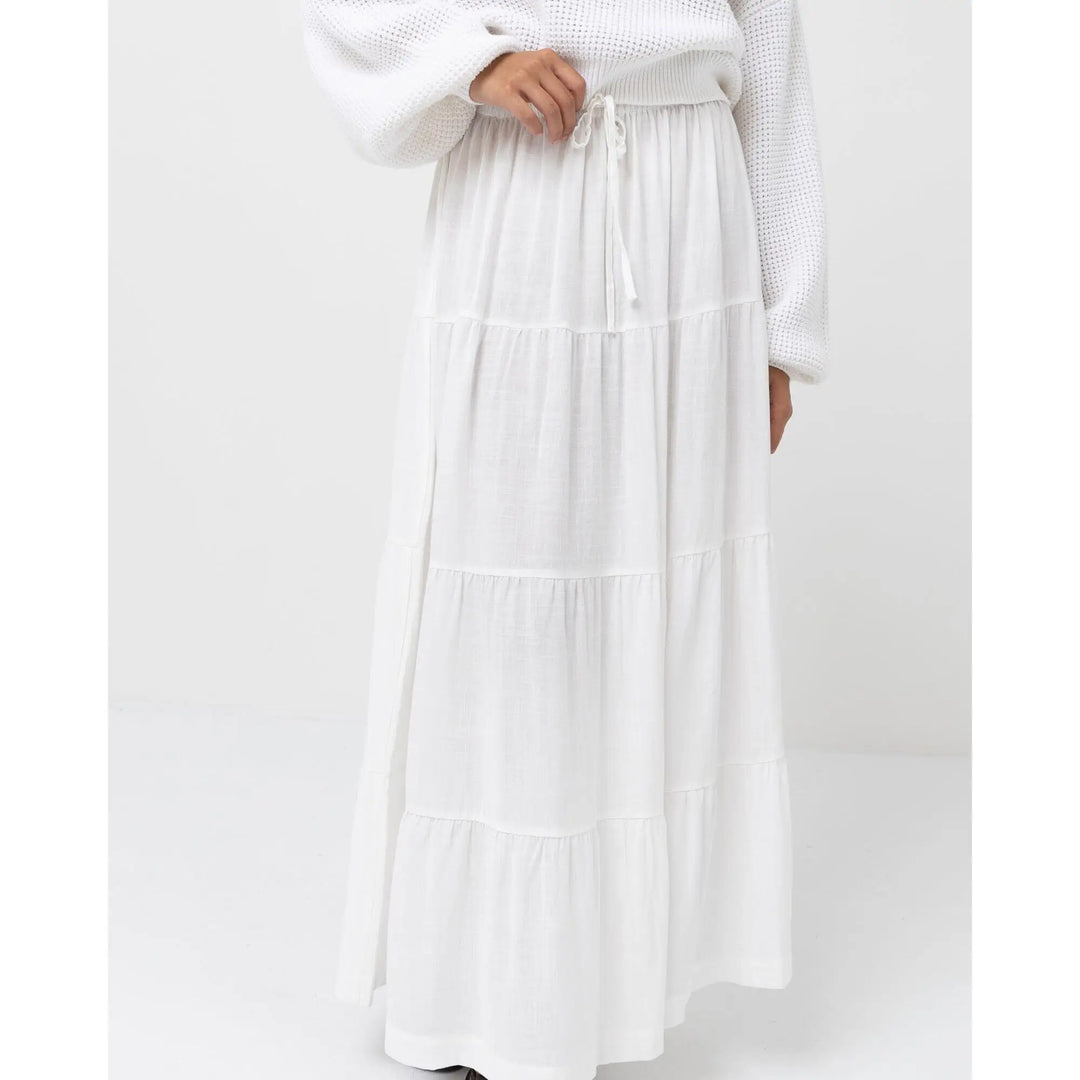 Rhythm Classic Tiered Maxi Skirt 