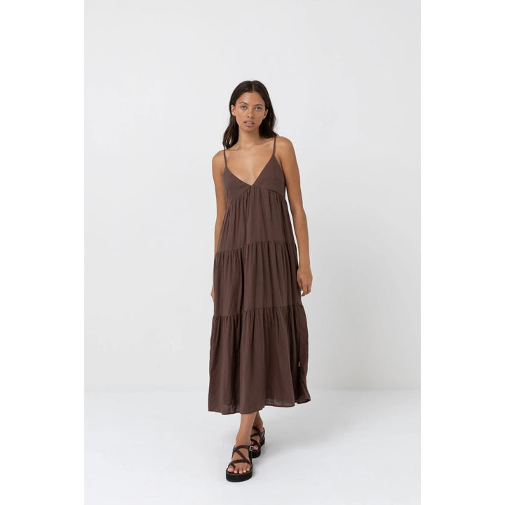 Rhythm Classic Tiered Midi Dress 