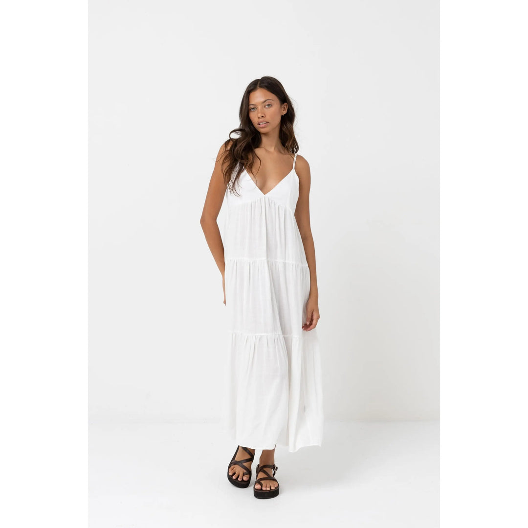 Rhythm Classic Tiered Midi Dress 