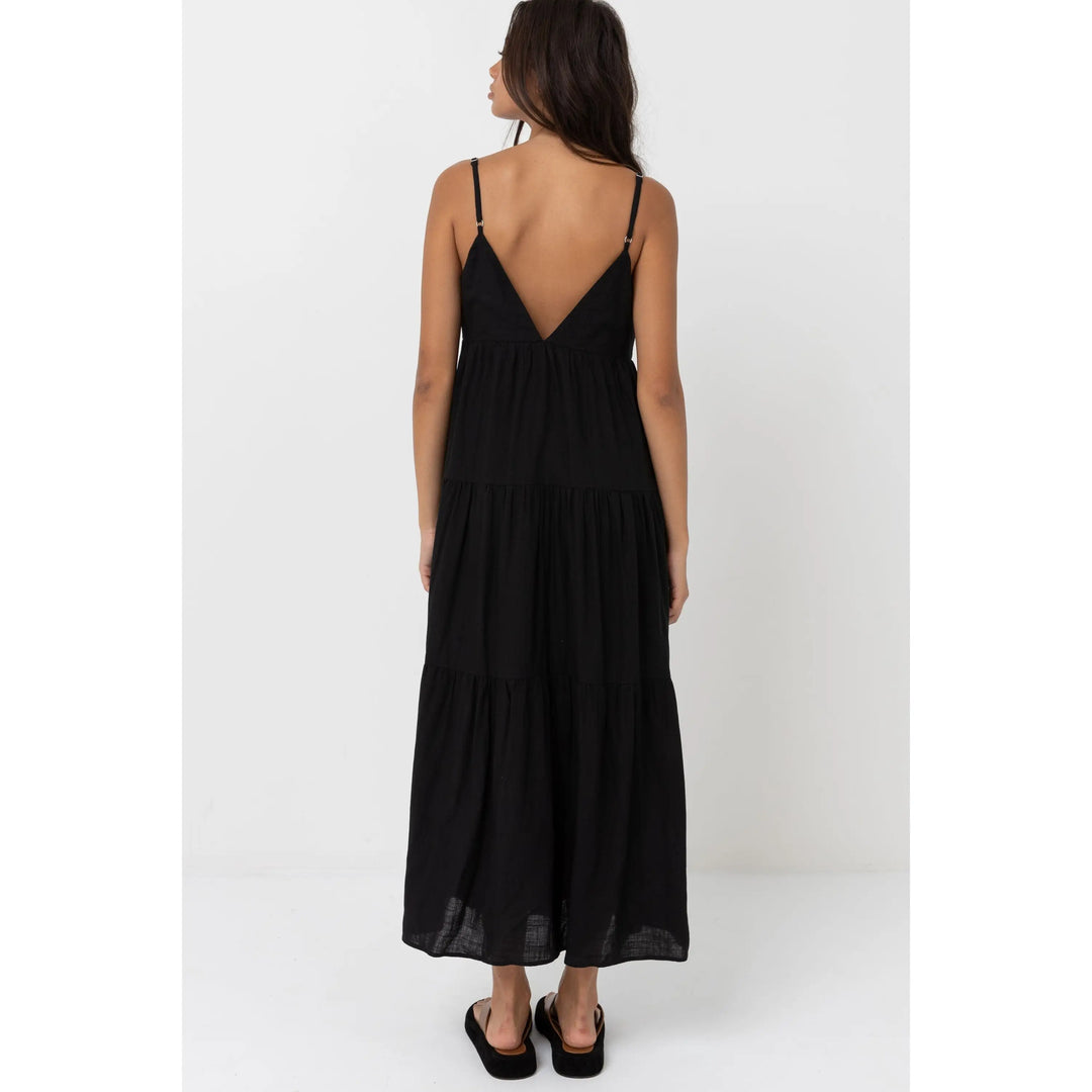 Rhythm Classic Tiered Midi Dress 