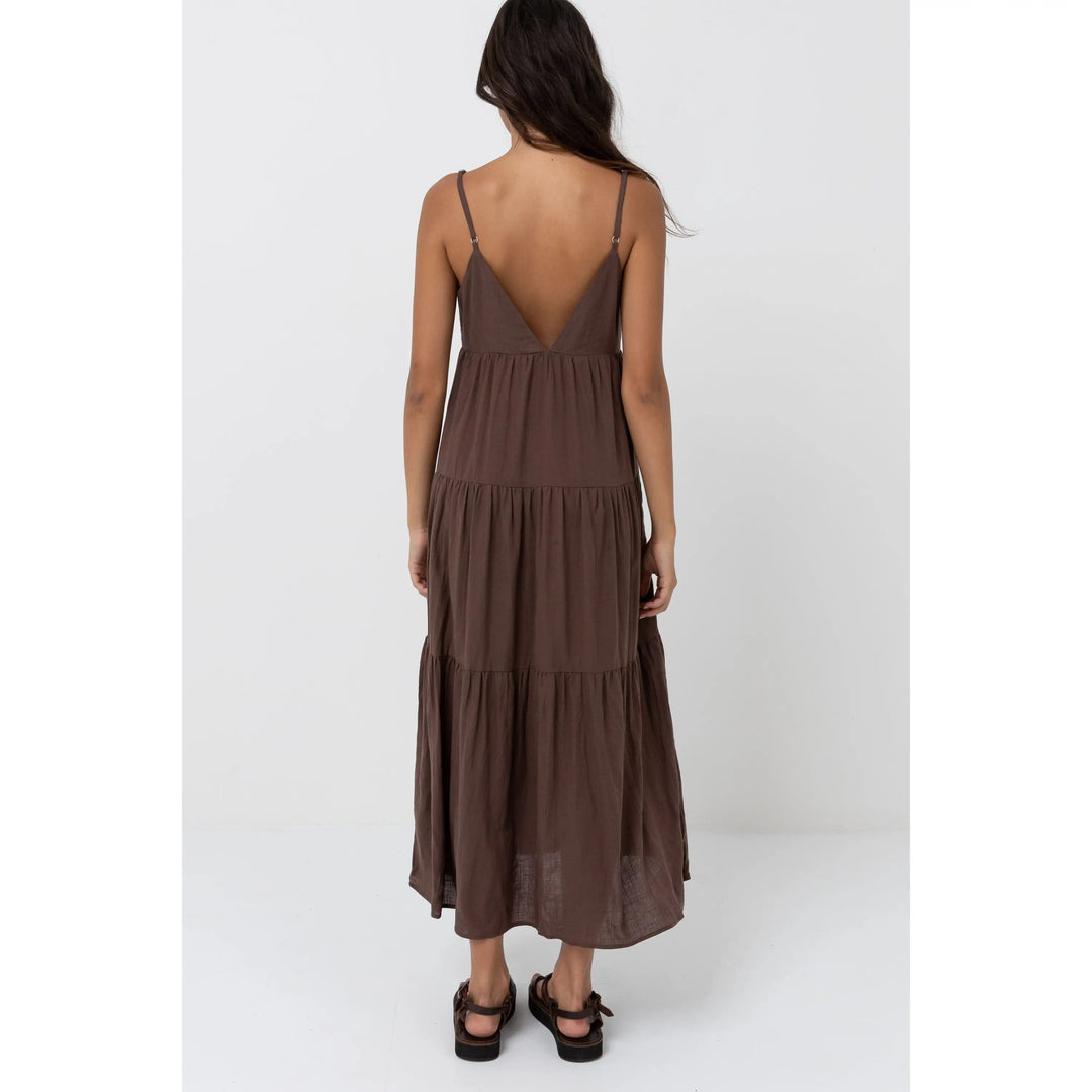 Rhythm Classic Tiered Midi Dress 