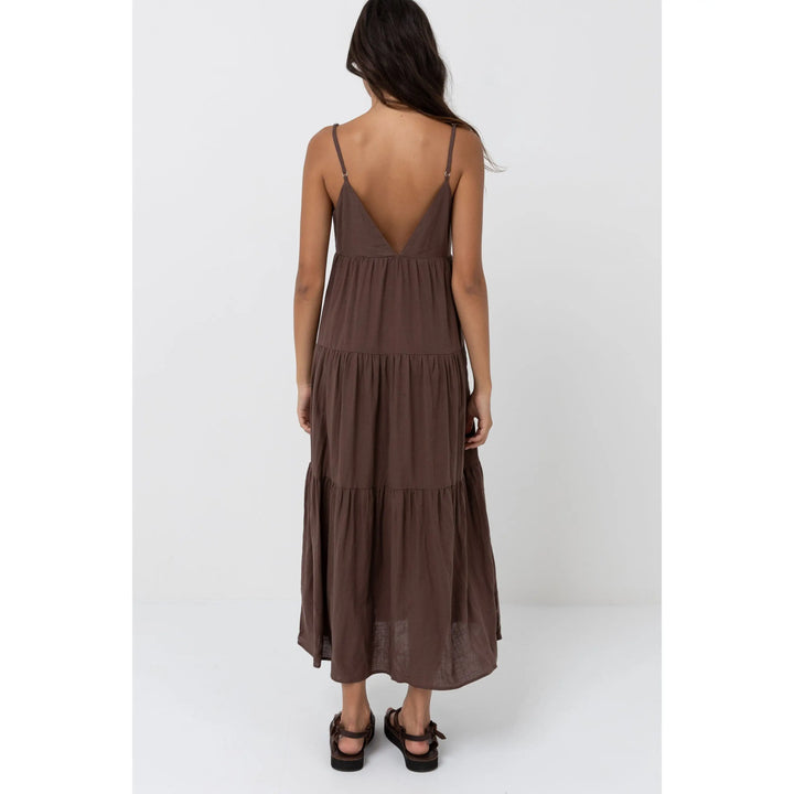 Rhythm Classic Tiered Midi Dress 