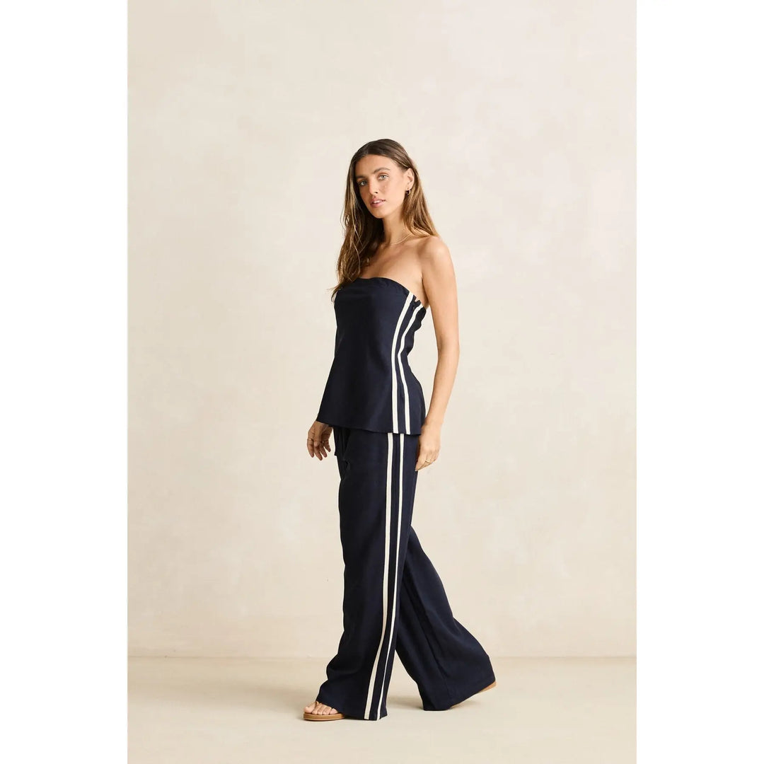 Rhythm Contrast Linen Track Pants