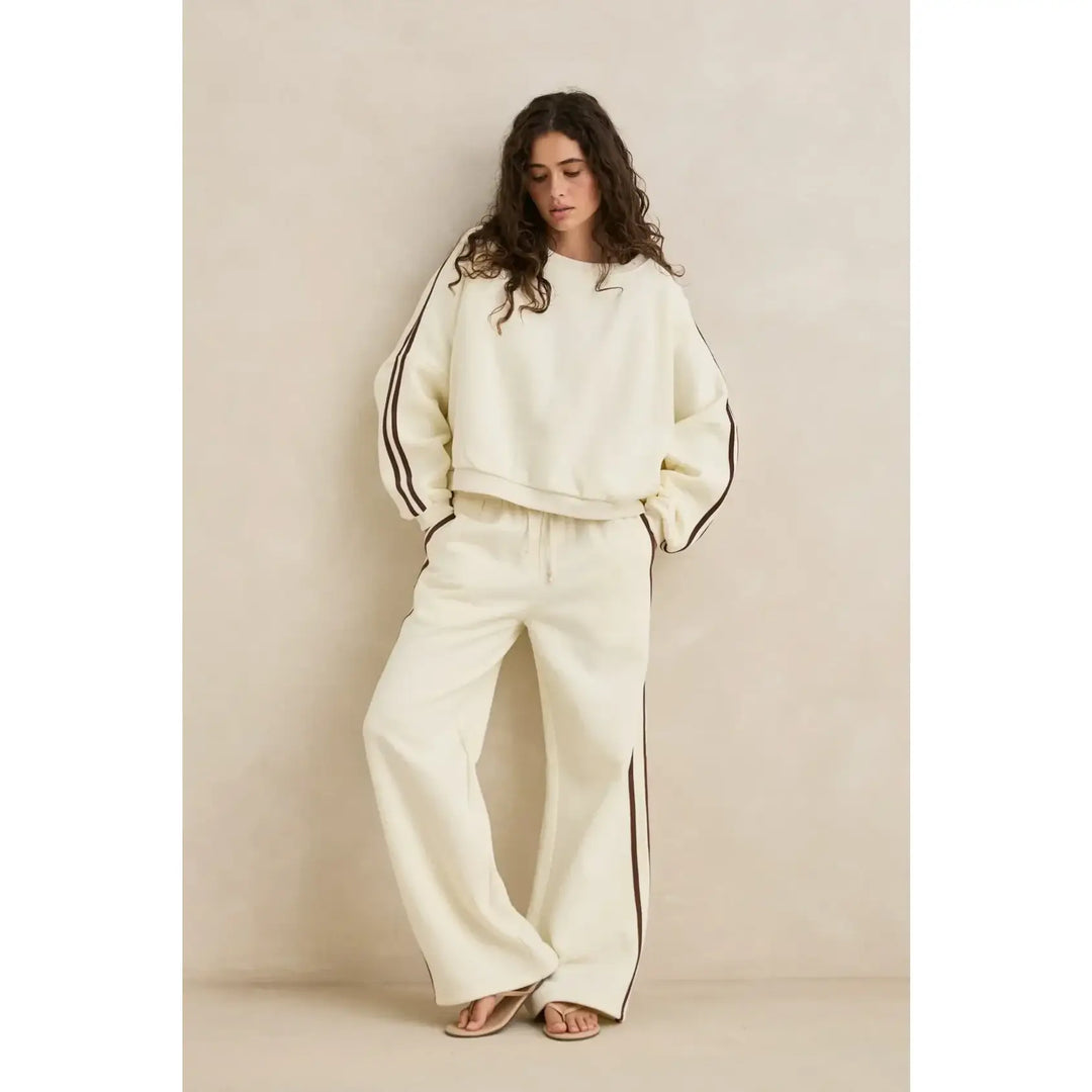 Rhythm Contrast Sweatshirt - Cream / 8