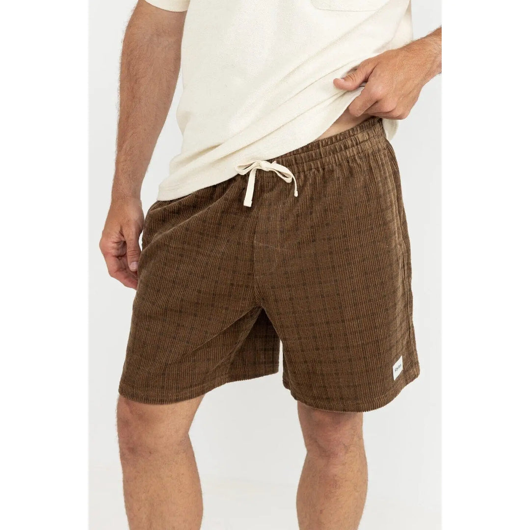 Rhythm Cord Check Jam Shorts 