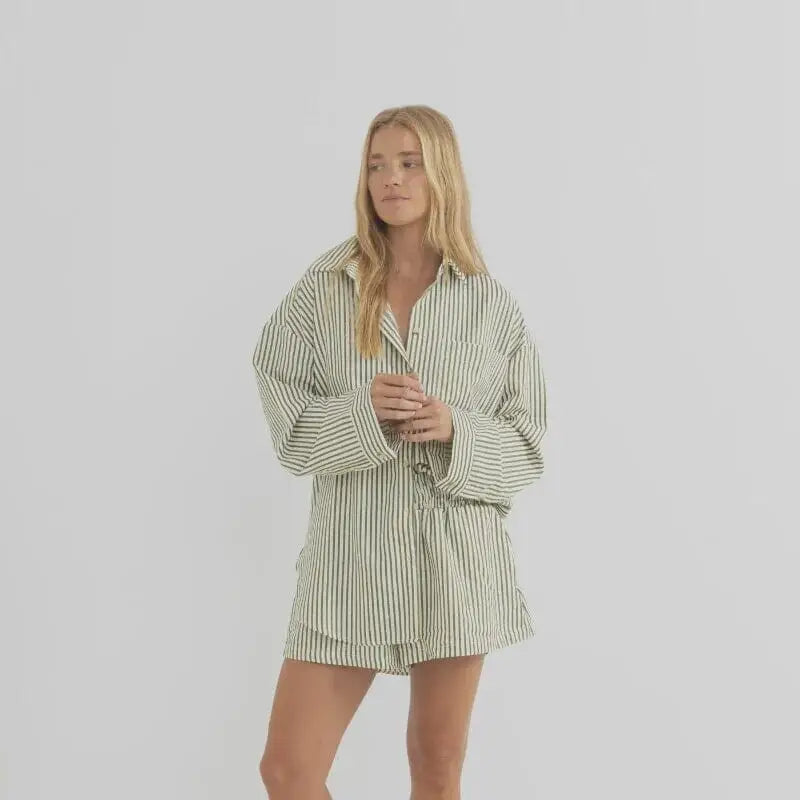 Rhythm Cove Stripe Long Sleeve T-Shirt 