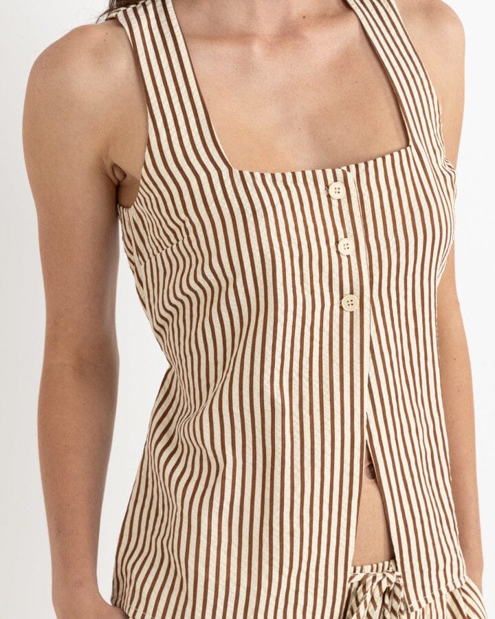Rhythm Cove Stripe Long Vest 