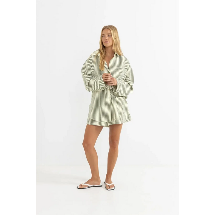 Rhythm Cove Stripe Oversized Shirt 