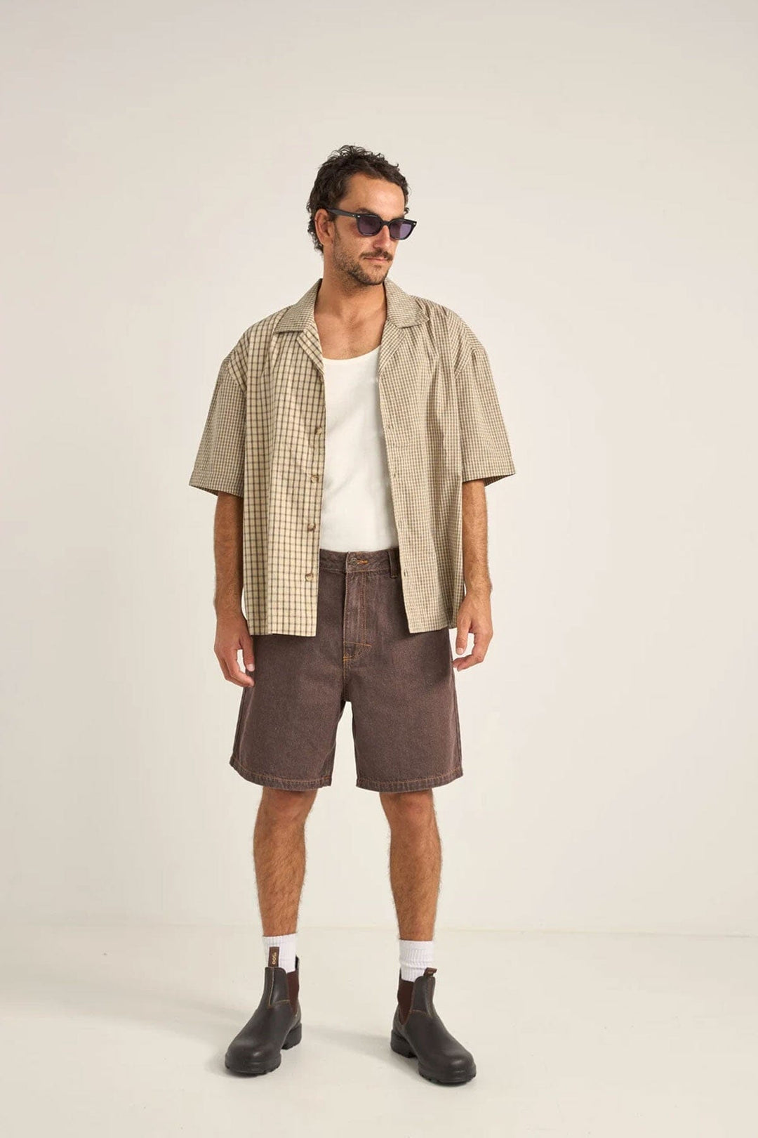 Rhythm Cross Check Relaxed Shirt 