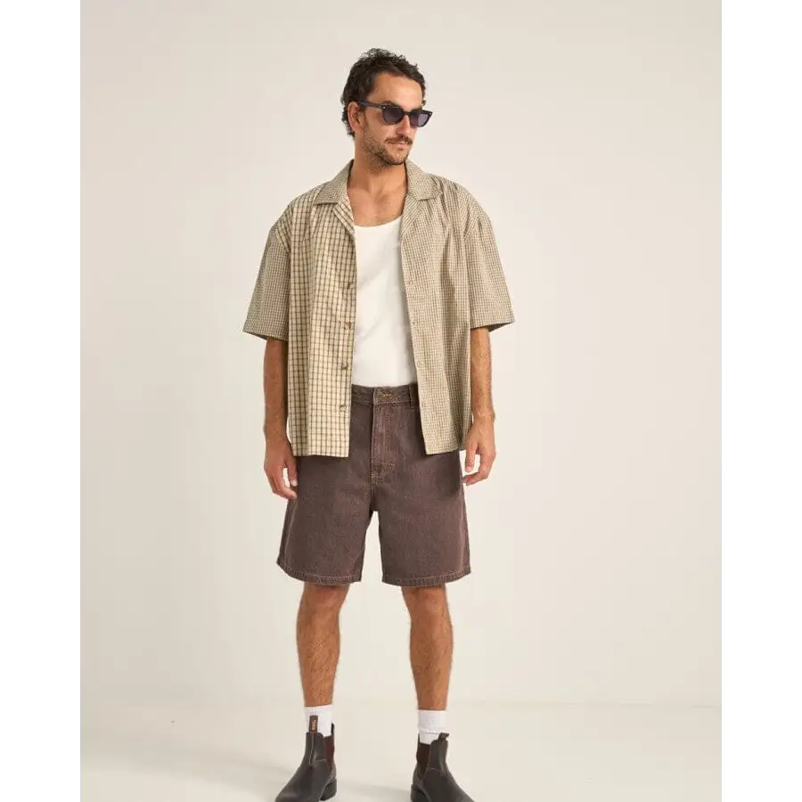 Rhythm Cross Check Relaxed Shirt 