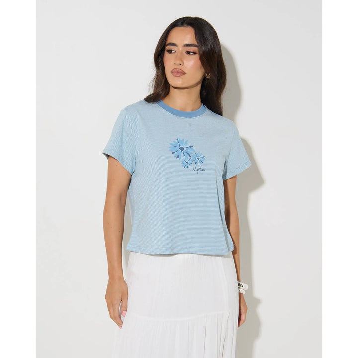 Rhythm Daisy Floral Stripe T-Shirt