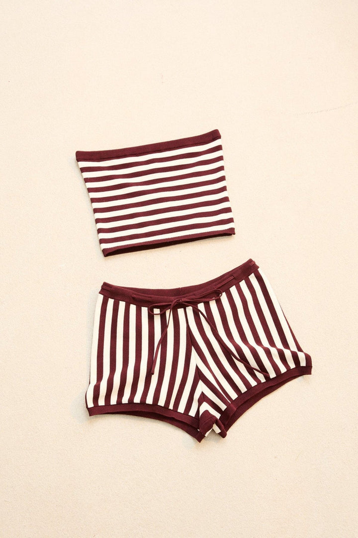 Rhythm Daybreak Stripe Bandeau Knit Top 