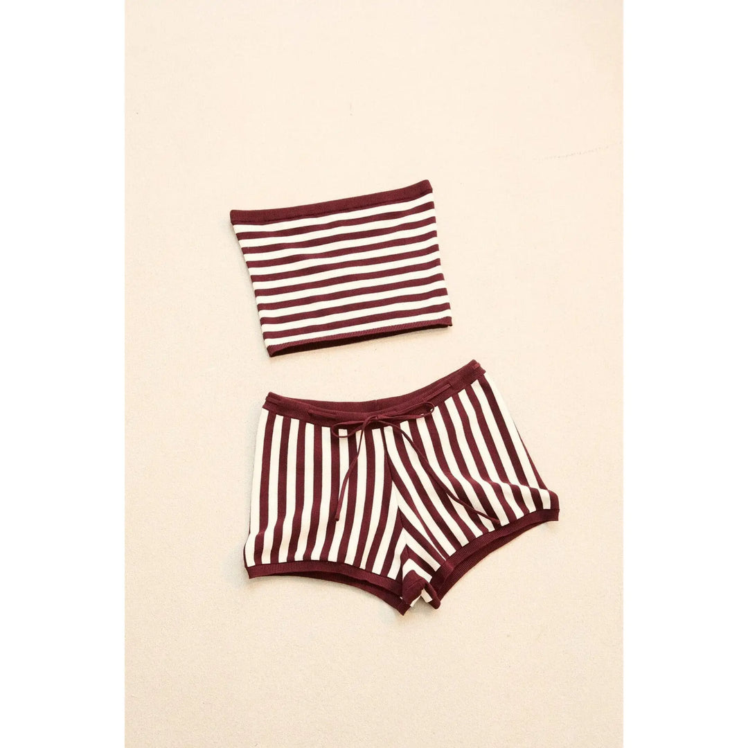Rhythm Daybreak Stripe Bandeau Knit Top 