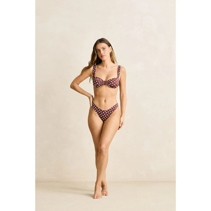 Rhythm Dotti Underwire Balconette Hi Cut Bikini