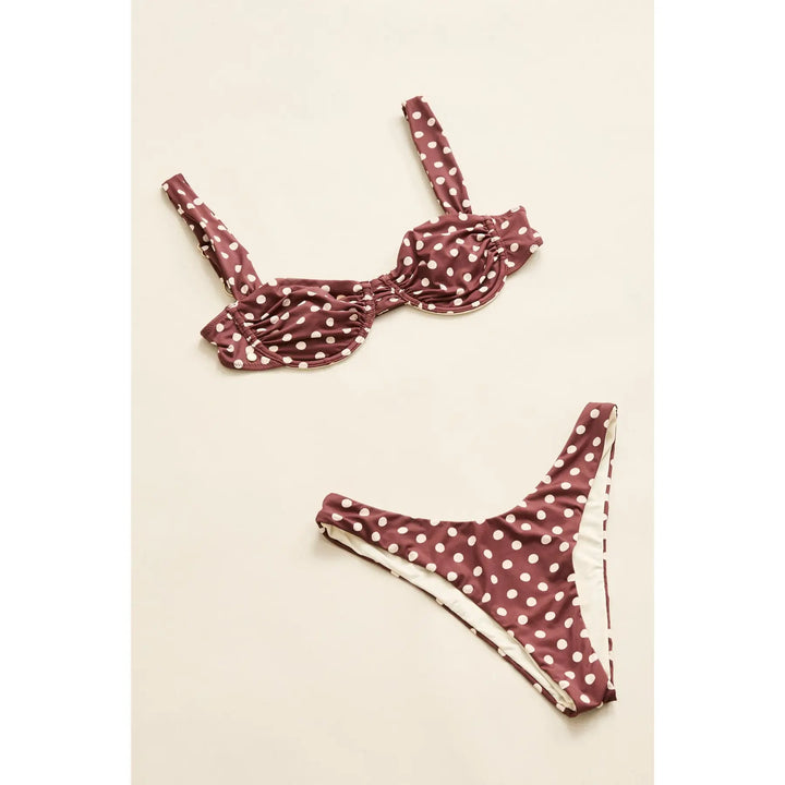 Rhythm Dotti Underwire Balconette Hi Cut Bikini