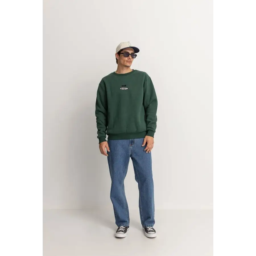 Rhythm Embroidered Fleece Crew 