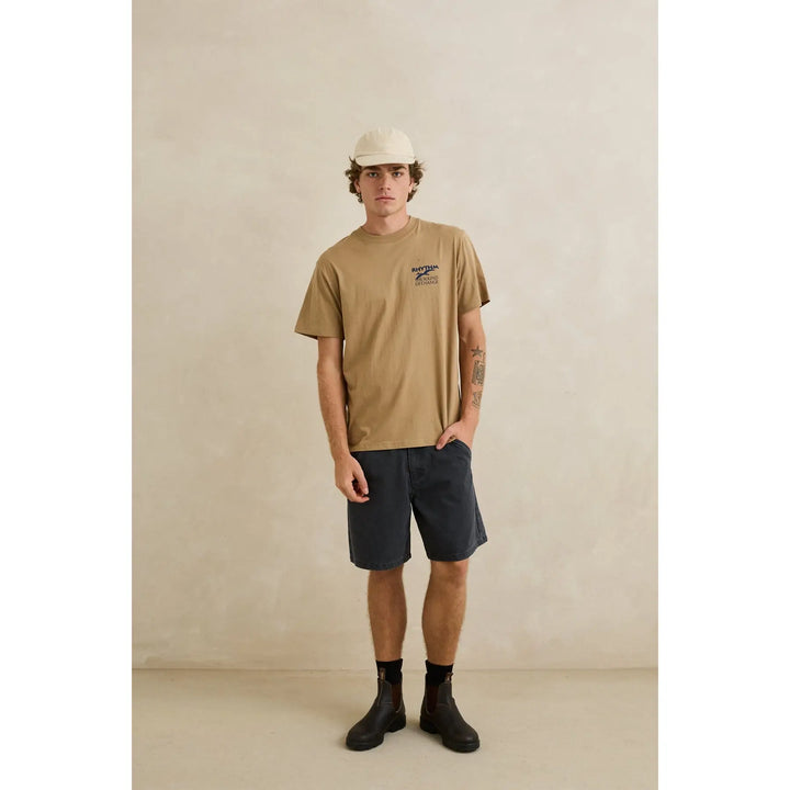 Rhythm Essential Brushed Twill Cap - Stone