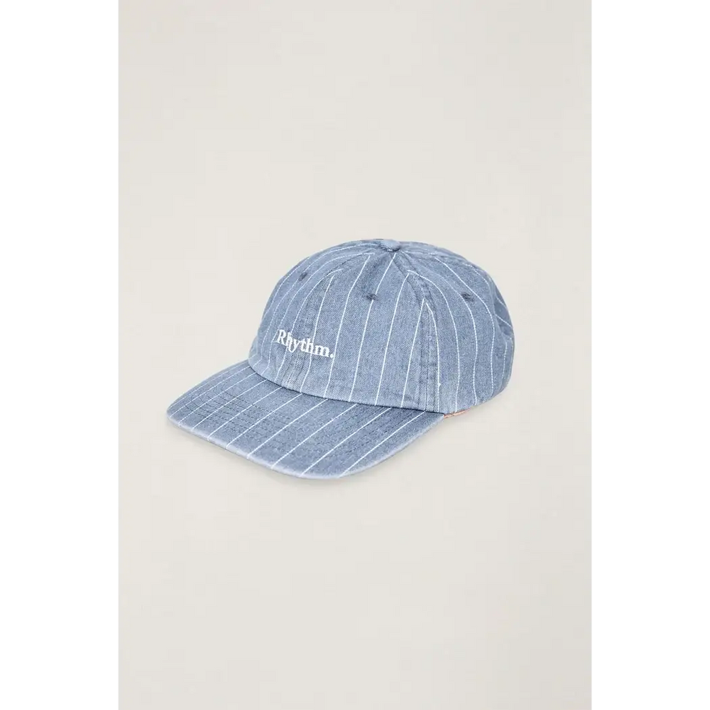 Rhythm Essential Pin Stripe Denim Cap - Washed Indigo