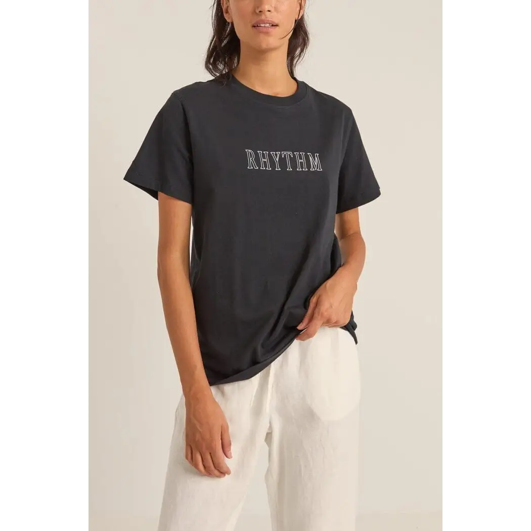 Rhythm Flagship Boyfriend T-Shirt Black 8 