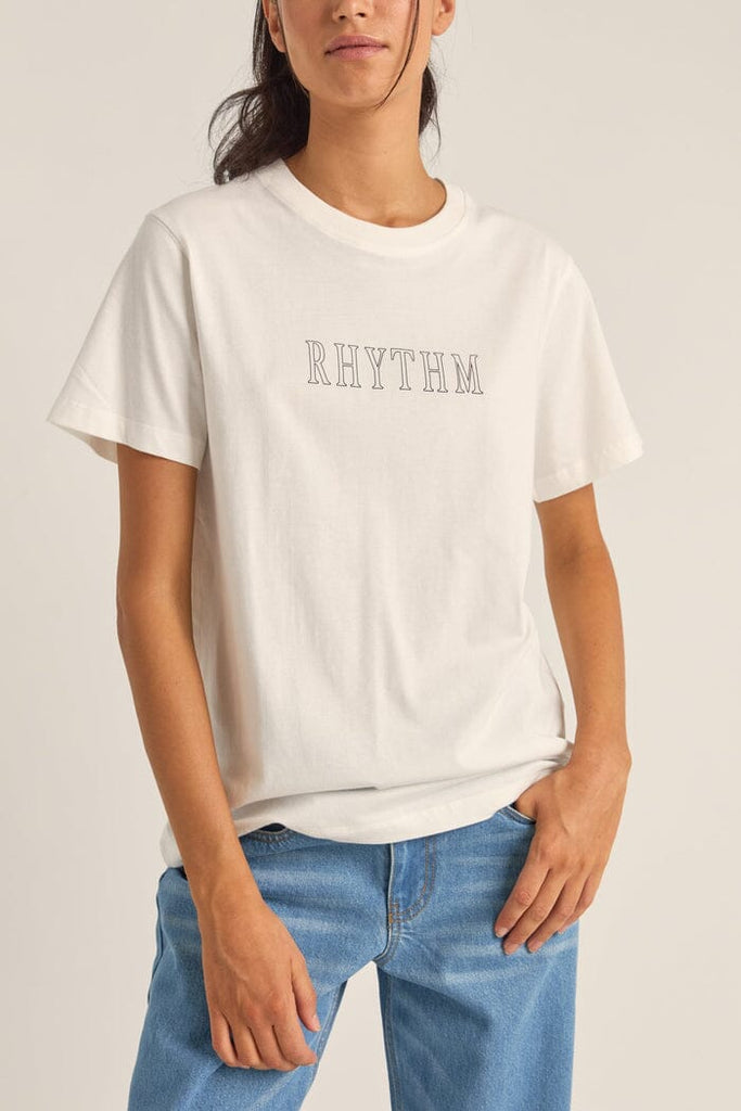 Rhythm Flagship Boyfriend T-Shirt White 8 