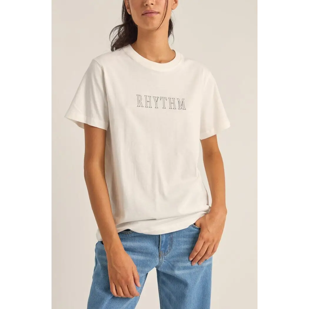 Rhythm Flagship Boyfriend T-Shirt White 8 