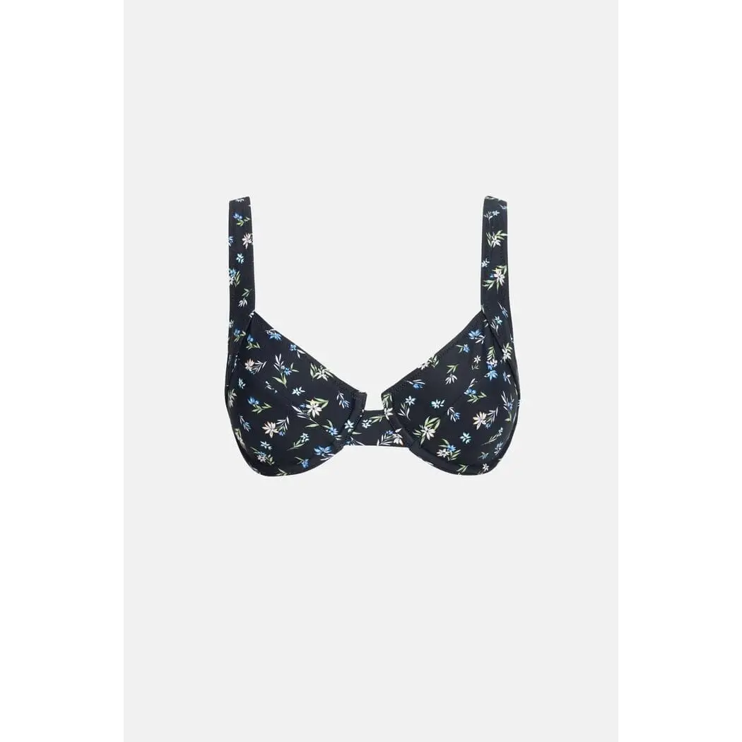 Rhythm Fleur Floral Underwire Hi Cut Bikini 