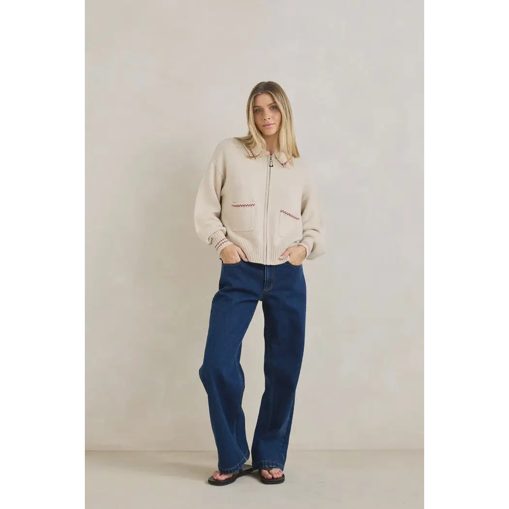 Rhythm Frankie Dual Zip Cardigan