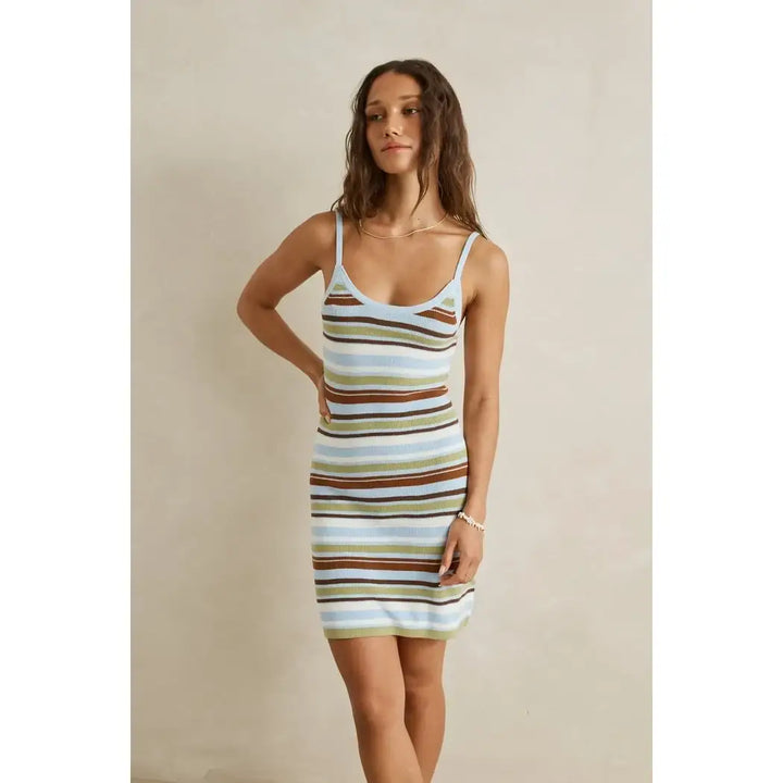 Rhythm Frankie Stripe Knit Mini Dress